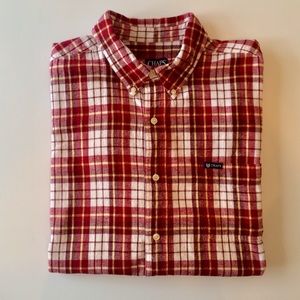 Chaps Burgundy Plaid Flannel Shirt - Size XXL